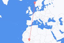 Flyreiser fra Bobo-Dioulasso, Burkina Faso til Bergen, Norge