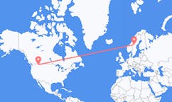 Flyreiser fra Kalispell, USA til Östersund, Sverige