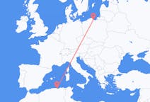 Flyg från Béjaïa till Gdańsk
