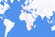 Flyreiser fra Maputo, til Ibiza