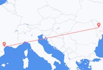 Flug frá Chișinău, Moldóvu til Béziers, Frakklandi