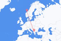 Flights from Kristiansund to Ohrid
