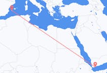 Flyrejser fra Aden til Ibiza