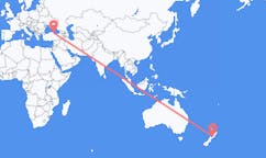 Flyreiser fra Paraparaumu, New Zealand til Samsun, Tyrkia