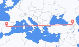 Flyreiser fra Spania til Georgia