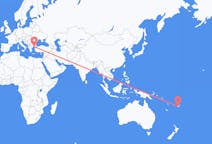 Flyreiser fra Nadi, Fiji til Alexandroupolis, Hellas