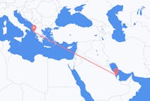 Loty z Al-Bahrajn na Korfu