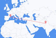 파키스탄 파이살라바드 지구에서 출발해 스페인 지로나로(으)로 가는 항공편