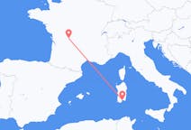 Voos de Limoges, França para Cagliari, Itália