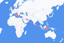 Flyrejser fra Kupang, Indonesien til Catania, Italien