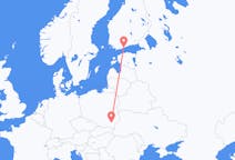 Flug frá Helsinki, Finnlandi til Rzeszow, Póllandi