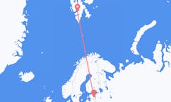 Vols de Tartu vers Svalbard