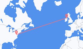 Flights from the United States to Northern Ireland