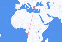 Flyreiser fra Luanda, til Mykonos