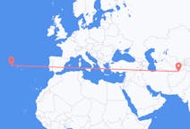 Flyrejser fra Mazar-e Sharif, Afghanistan til Flores, Portugal