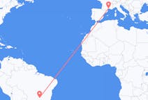 Flyg från Uberlândia till Montpellier