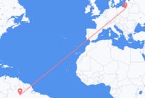 Flug frá Manaus, Brasilíu til Szczytno, Póllandi