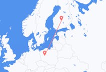 Voos de Poznań, Polônia para Jyväskylä, Finlândia