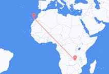Flyreiser fra Ndola, til Lanzarote