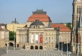 Berlin cityscape with Berlin cathedral and Television tower, Germany.