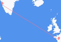 프랑스 푸아티에에서 출발해 그린란드 누크까지(으)로 가는 항공편