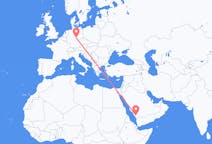 Flyreiser fra Abha, Saudi-Arabia til Erfurt, Tyskland