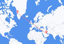 Flyreiser fra Dammam, til Ilulissat