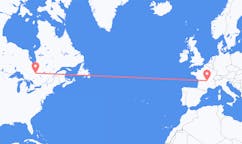 Flug frá Rouyn-Noranda, Kanada til Clermont-Ferrand, Frakklandi