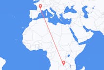 Flüge von Lubumbashi, die Demokratische Republik Kongo nach Rodez, Frankreich
