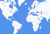 Flyg från Punta del Este, Uruguay till Trondheim, Norge