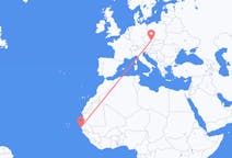 Flyrejser fra Dakar til Brno