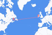Voos de Les Îles-de-la-Madeleine, Quebec, Canadá para Cortiça, Irlanda