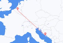 Flyreiser fra Brač, Kroatia til Brussel, Belgia
