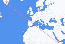 Flyg från Hargeisa till Narsarsuaq