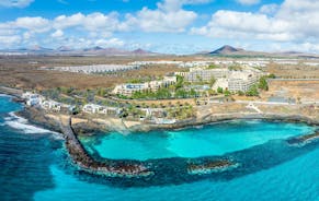 photo of landscape of Charco de San Gines in Arrecife, Lanzarote, Spain.