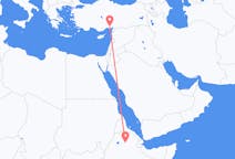 Flüge von Lalibela, Äthiopien nach Adana, die Türkei