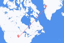 Vluchten van Kearney, Verenigde Staten naar Ilulissat, Groenland