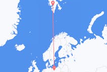 Flyrejser fra Svalbard til Poznan