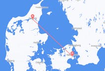 Voli da Aalborg, Danimarca a Copenaghen, Danimarca
