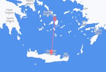 Flyreiser fra Naxos, Hellas til Iraklio, Hellas