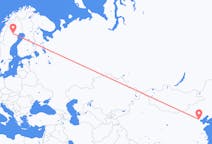 Lennot Tianjinista, Kiina Arvidsjauriin, Ruotsi