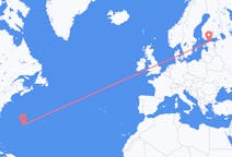 Lennot Bermudasta, Yhdistynyt kuningaskunta Tallinnaan, Viro