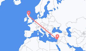 Flyg från Lebanon till Skottland