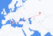 Flyreiser fra Nur-Sultan, til Catania