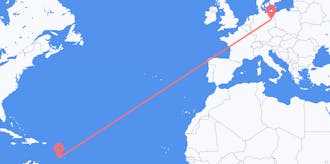 Flug frá Sankti Vinsent og Grenadíneyjar til Þýskalands