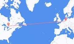 Flyreiser fra Greater Sudbury, Canada til Paderborn, Tyskland