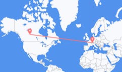 Flyg från Fort McMurray, Kanada till Bern, Schweiz
