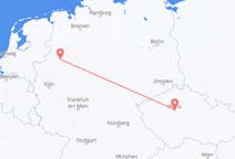 Flyg från Münster till Prag