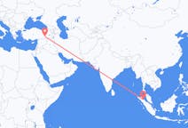 เที่ยวบิน จาก เมดัน, อินโดนีเซีย ถึงดิยาร์บากีร์, ตุรกี