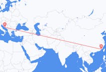 Flyreiser fra Xiamen, til Split